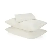 250 Thread Count Stripe Cotton Sheet Set - Double Bed, Natural