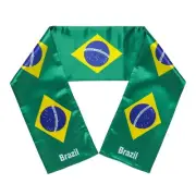 Brazil Flag Double-Sided Shawl Scarf - Brazilian World Cup Soccer Brasil Gift