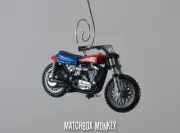 Daredevil Evel Knievel Harley Davidson XR750 Stunt Bike Motorcycle Ornament