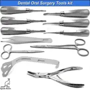 Veterinary Dental Extraction Kit Luxating Elevator Rongeur Plier Mirco Oral Set