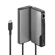 [UCFUPRGVV2-SGR] USB-C Fusion MAX 6-in-1 Hub V2, 1x HDMI/VGA/GbE/USB-C, 2x USB-A (USB 3.0)