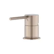 MEIR Round Brass Basin/Bath Pin Lever Mixer - Hob Mounted - Champagne