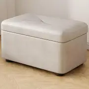 Storage Ottoman Cube Storage Box,Multipurpose Foot Stool PU Faux Leather,Square