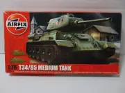 AIRFIX T34/85 MEDIUM TANK 1/76 SCALE MODEL KIT