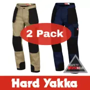 2x Hard Yakka Xtreme Extreme Legends Pants Work Cotton Trousers Tradie Y02210