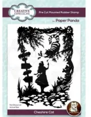 New Creative Expressions Rubber Stamp Alice In Wonderland Cheshire Cat
