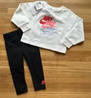 Nike 12 Month Girls Sweatshirt legging/Pant 2 piece Set