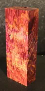 Stabilized Dyed Spalted Maple Wood Block/ Knife Scales/Pistol Grip (SD249) 1Pc