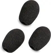 LEFXMOPHY Blackshark Pop Filter Replacement for Razer BlackShark V2 / V2 Pro / V2 X/Kaira Pro Gaming Headset Microphone Windscreen Mic Foam Cover, 3-Pack