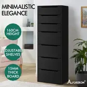ALFORDSON Wardrobe Clothes Closet Storage Cabinet 7 Drawers Black