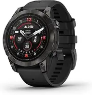 Garmin Epix Pro (Gen 2) Sapphire Edition 47mm - Carbon Gray DLC Titanium with Black Silicone Band