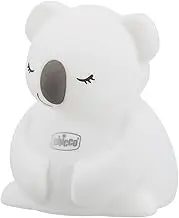 Chicco Koala Rechargeable Baby Night Light, Multicoloured LED Night Light in Soft Silicone, Baby Night Light with 8 Colours, One Touch Activation, No Heating, Charger with USB Cable