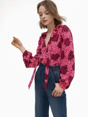 bubble dot blouse