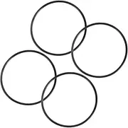 Anneome 4pcs Water Purifier Gaskets for Water Filter Water Filter System Parts Sealing Assortment Sealing Gasket Seal Gasket Seal Washer Silicone Ring for Water Filter Black