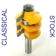 1 PC 1/2" Shank Stacked Classical Rail & Stile Router Bit