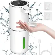 Automatic Soap Dispenser – Touchless Foaming Soap Dispenser 380ml Dispenser Wall Mounted 4levels Adjustable Foam Soap Dispenser Pump for Bathroom Kitchen Dish Soap