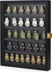 Minifigure Display Case Miniature Collectibles Display Cabinet Wall Mount or
