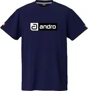 [ANDRO] J.T.T.A (Japanese Table Tennis Association) Official Unisex Napa T-Shirt Deo CB Navy x White