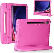 [Foluu] Case for Samsung Galaxy Tab S9 Tablet 2023, Galaxy Tab S9 11 inch Kids Case, Shockproof Light Weight Handle Stand Case for Samsung Galaxy Tab S9 2023 (Rose)