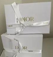 2X Christian Dior Gift Box With Ribbon ( Empty Box)