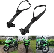 Elec-bro Compatible with Ninja 250 Ninja 300 Mirrors Motorcycle Rear View Mirror For Ninja 250 ZX6R 636 300R EX300 ABS 2011-2018 Ninja 400 2018-2021