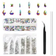 Nail Crystal/Flat Back Round Rhinestones Nail Art Craft/Cloth/Shoe/Bag DIY Tool