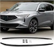 2Pcs Accessories Compatible for Acura MDX 2022-2025 Black Aluminum Roof Rail Rack Luggage Carrier Cargo Carrier