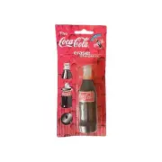 Coca Cola Mini Pencil Sharpener And Rubber Bottle - Sealed