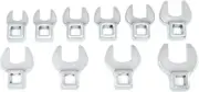 New 10 Piece Metric Crowfoot Wrench Set |AU Free And Fast Shipping
