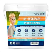 Puerto Verde • pH Lifter for Pools 2 x 5 kg. pH + Correction for hot tubs and spas. pH Plus Regulator in granular Form. Hermetic Bucket. Includes dosing Cup. European Production