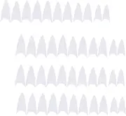 Baluue Easy Apply Square Nails Nail Tips Set for Women's Diy Manicure Full Nail Tips Artificial Fingernails