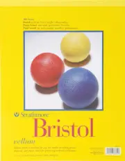 Strathmore 342-111 Bristol Vellum Paper Pad 11"X14"-20 Sheets