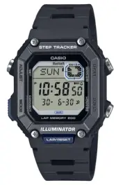 Casio Standard Digital Step Tracker Sports Quartz 100M Men's Watch WS-B1000-1AV