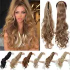 US Extra Thick 24" Ponytail Drawstring Clip In Hair Extension As Human Pony Tail