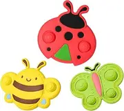 Toddler Teether Chew Toy | 3X Soft Toddler Teether Rotating Toy | Exercise Finger Dexterity Boys Girls Cognitive Development Toy for Toddler Aged 0-3 Years