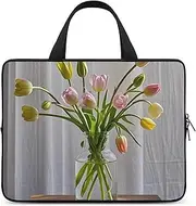 Laptop Case Sleeve Shockproof Computer Carrying Bag The Art of Flowers Laptop Bag Tote Lightweight Notebook Case Cover Traveling Briefcase Handle Bags for Travel Business 13inch