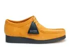 Men Clarks Originals Wallabee Moccasin Suede Shoes Size 8 M Yellow Blue 68858