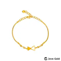 在飛比找PChome24h購物優惠-JoveGold漾金飾 更美的自己黃金手環