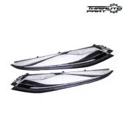 Genuine Headlight Eyebrow Eyelid Cover Trim Chrome Black For Isuzu D-MAX 2017-19