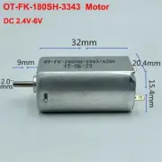 FK-180SH-3343 DC 2.4V-6V 3V 3.6V Mini 20mm Electric Motor For Shaver Clipper Toy