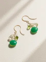 [Melissa Joy Manning] Melissa Joy Manning - 14-karat Recycled Gold Multi-stone Earrings - One size One size Gold