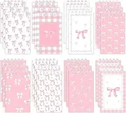 24Pcs Pink Bow Mini Notebooks for Pink Office Supplies 4x2.5 Inches Coquette Bow Pocket Spiral Notepads Preppy Bows Spiral journal Notepad for Girls Kids School Classroom Bows Birthday Party Supplies