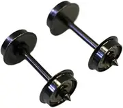 Generic 2 Pack of Metal DC Wheels and Axles for HO Scale Train Modifications, Small