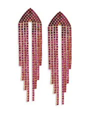 Nadri Starlet Cascading Stone Statement Earrings