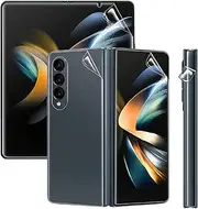 For Samsung Galaxy Z Fold 4 5G Screen Protector Hydrogel Soft Film,4 in 1 HD Clear Anti-Scratch Soft Screen Protector for Galaxy Z Fold4 Front Screen,Inside Screen,Back&Hinge