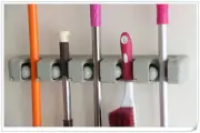 Broom Holder and Garden Tool Organizer Rake or Mop Handles 5 Position Wall Organ