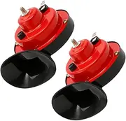 VANZACK 2pcs Snail Horn Car Horn Truck Horn Electric Horn V Horn Speakers for Motorcycle Car Speaker Whistle Car Sound Speakers for Car Electronic Horn Tweeter Train Trumpet Honk Magnet