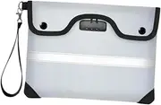 [Ｓｉｍｈｏａ] Fireproof Document Bag Lockable Money Purse Flame Resistant Document Holder for Passport