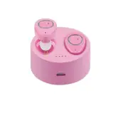 TWS-F1 True Wireless Bluetooth Headphones Invisible Earphone Stereo Music Headsets Multi-Point Connection 453Mah Charging Box-PINK