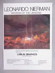 Leonardo Nierman Art Gallery Exhibit PRINT AD - 1975 ~~ Enchanted City